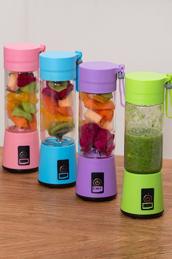Rechargeable Portable Mini Juicer Blender – 6 Blades, 380ml Outdoor Juicing Cup....?