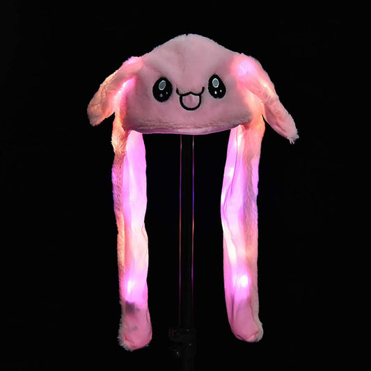 Bunny Caps: Winter Plush Ear Muffs & Ear Warmers with LED Lights..