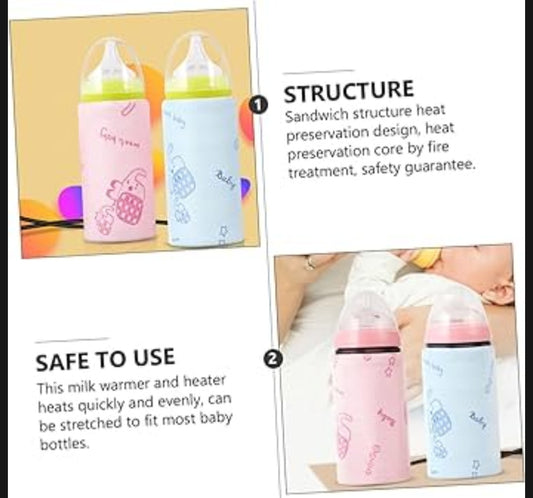Portable USB Baby Bottle Warmer – Universal Insulated Milk Heater Sleeve for Travel and Home Use....?