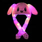 Bunny Caps: Winter Plush Ear Muffs & Ear Warmers with LED Lights..