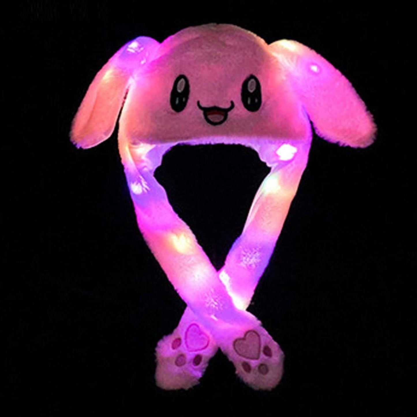 Bunny Caps: Winter Plush Ear Muffs & Ear Warmers with LED Lights..