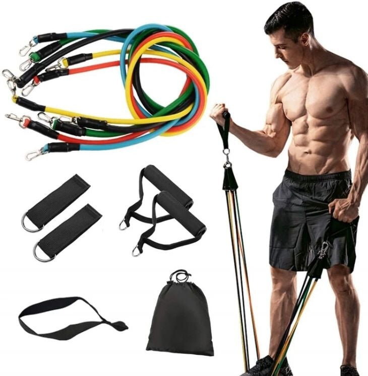 11-Piece Resistance Band Set for Home Gym Fitness Training....?