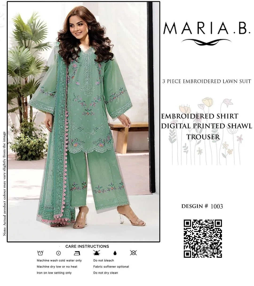 3 Pcs Women's Unstitched Embroidered Suit....?