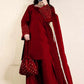 3 Pcs Women's Stitched Shamoz Silk Plain Suit...?